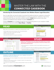 MASTER THE LAW WITH THE CONNECTED CASEBOOK