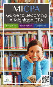 Guide to Becoming A Michigan CPA