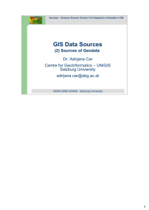 GIS Data Sources - Department of Forest Management and Applied