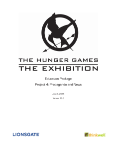 Project 4 Propoganda & News - The Hunger Games: The Exhibition