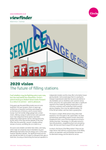 2020 vision The future of filling stations