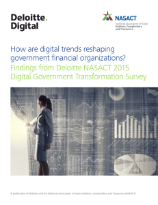 2015 Deloitte - NASACT Digital Government Transformation Survey