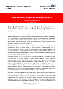Non-contact infrared thermometers - NIHR-DEC