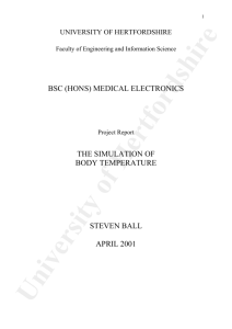 bsc (hons) medical electronics the simulation of body