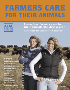 for their animals - AFAC Alberta Farm Animal Care