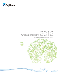 Fujikura Ltd. ANNUAL REPORT 2012