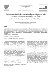 Dependence of optically oriented and detected electron spin