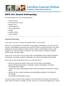 ANTH 101: General Anthropology