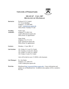 mechanics of materials - University of Pennsylvania