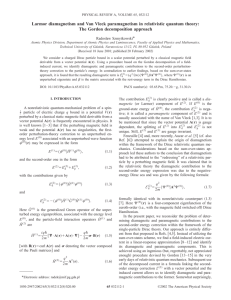 Larmor diamagnetism and Van Vleck paramagnetism in relativistic