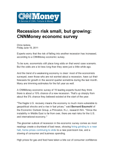 CNNMoney economc survey - The Economic Outlook Group