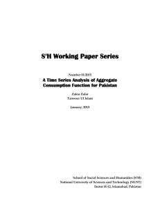 S3H Working Paper Series - National University of Sciences and