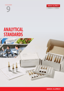 9: Analytical Standards