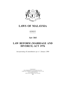 LAWS OF MALAYSIA