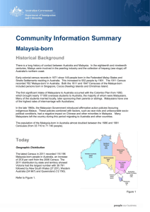 Malaysia Community Information Summary