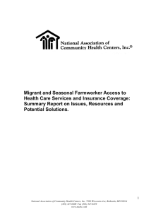 Migrant and Seasonal Farmworker Access to Health Care Services