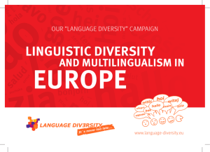 Linguistic diversity and multilingualism in Europe
