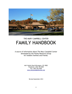 family handbook - Mary Campbell Center