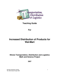 WalMart Distribution Module