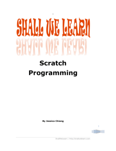 Scratch Programming - Stellenbosch Computer Science
