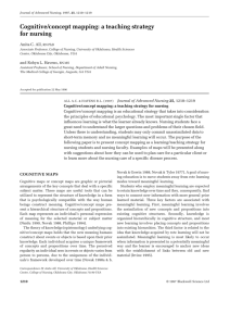 Cognitive/concept mapping: a teaching strategy for nursing