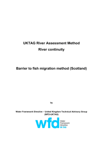 Barrier to fish migration (Scotland)