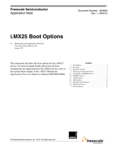 i.MX25 Boot Options