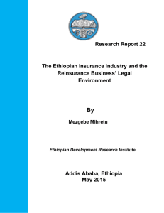 Research Report 22 The Ethiopian Insurance Industry and