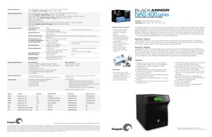 BlackArmor® NAS 440/420/400 Data Sheet