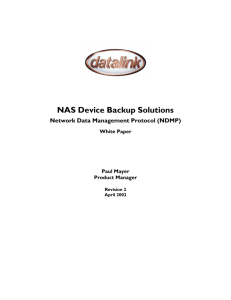 NAS Device Backup Solutions