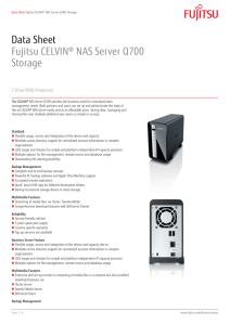 Data Sheet Fujitsu CELVIN® NAS Server Q700 Storage
