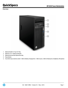 HP Z230 Tower Workstation - Hewlett