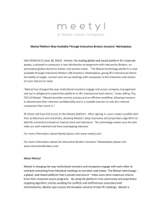 Meetyl Platform Now Available Through Interactive Brokers Investors