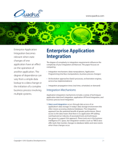 Whitepaper Enterprise Application Integration