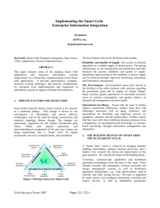 Implementing the Smart Grid: Enterprise Information Integration