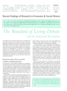 The Standard of Living Debate and the
