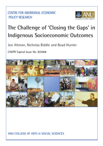 The Challenge of 'Closing the Gaps'