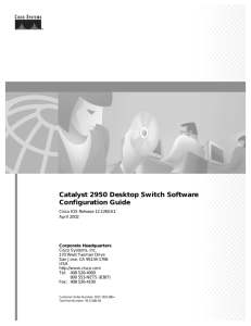Cisco 2950 Switch Configuration Guide