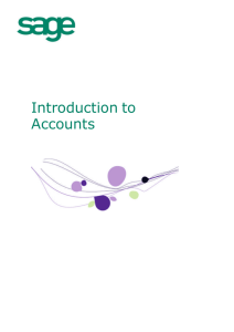 Introduction to Accounts