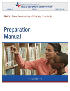 TExES Science 4-8 (116) Test Preparation Manual