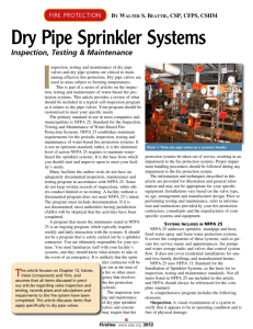 Dry Pipe Sprinkler Systems