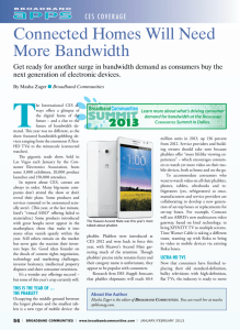 Connected Homes Will Need More Bandwidth