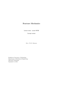 Fracture Mechanics - Materials Technology