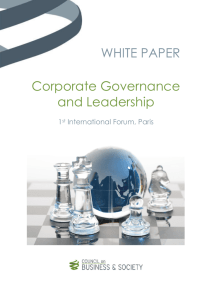 WHITE PAPER Corporate Governance and Leadership