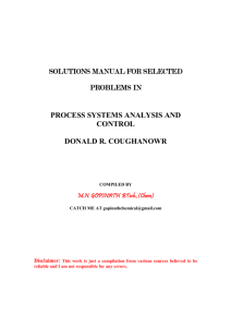SOLUTIONS MANUAL FOR SELECTED SOLUTIONS MANUAL