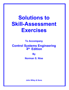 Solutions to Skill-Assessment Exercises