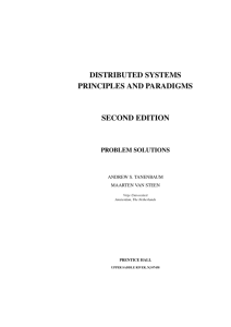 distributed systems principles and paradigms second edition