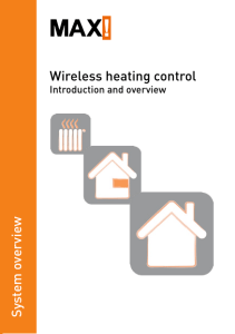 Wireless heating control S ystem overvie w - eQ-3