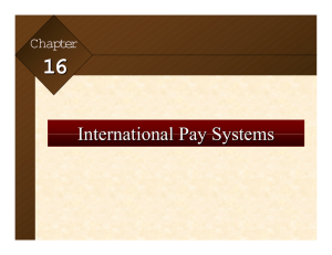 Chapter 16 -- International pay systems