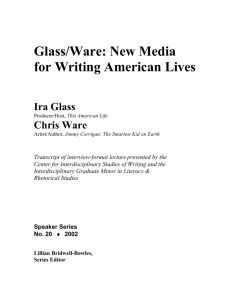 Glass/Ware: New Media for Writing American Lives
